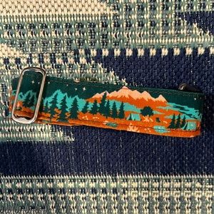 Bryn and co. size med camping print dog collar